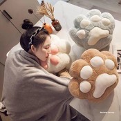 jucarie animal plus (bej/gri) (pernă-pătură)