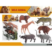 дикие животные Wild Animal 6 шт., упаковка