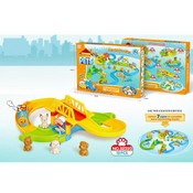 Набор с дорогой для поездов и животными