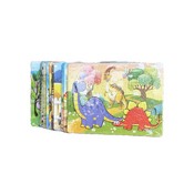 Пазл с животными на картоне, 12 моделей