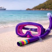 Set mască de scufundări și tub respirator