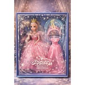 Păpușă prințesă cu rochie de rezervă