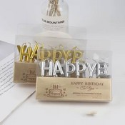 Set de lumânări pentru tort „Happy Birthday”
