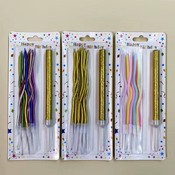 Set de 8 lumânări și un artificiu pentru tort