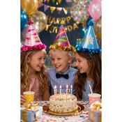 Coif pentru petrecere din carton cu sclipici