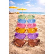 Ochelari de soare în formă de inimă, set 6 bucăți