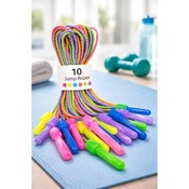 Set de 10 corzi multicolore din material textil