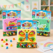 Set creativ cu pioneze mozaic colorate