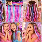 Șuvițe pastel colorate pentru fete cu clipsuri