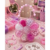 Set DIY pentru brățări cu mărgele în formă de flori