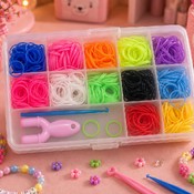 Set pentru brățări din elastice colorate