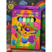 Set 12 crete colorate pentru desen pe tablă și asfalt