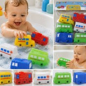 Игрушки для ванной с цветными машинками для детей