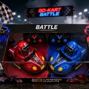 Set mașinuțe bumper battle cu telecomandă pentru dueluri interactive