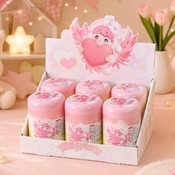Show Box cu Slime Pufos Roz pentru Copii – 6 Bucăți