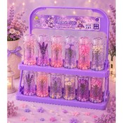 Slime Floral Decorativ în Culori Asortate 12 Buc. cu Suport de Prezentare