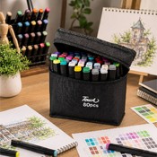 Set Carioci cu Alcool Touch Twin 80 Culori în Husă Textilă