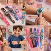 Ceasuri Electronice pentru Copii cu Barbie, Spider-Man, Patrula Cățelușilor și Mickey Mouse – Set 12 Bucăți