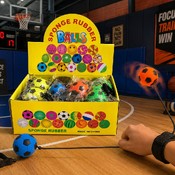 Show Box cu Mingi Rebound pe Elastic pentru Încheietură – 24 Bucăți