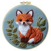 Broderie, 20×20 cm