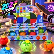 Show box cu 12 mingi antistres Fidget Spinner Ball rotative, multicolore